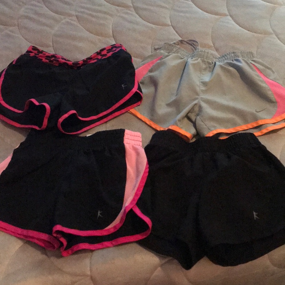 Lot of 4 girls active shorts
